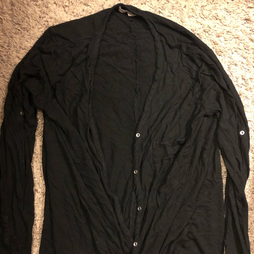 Black cardigan